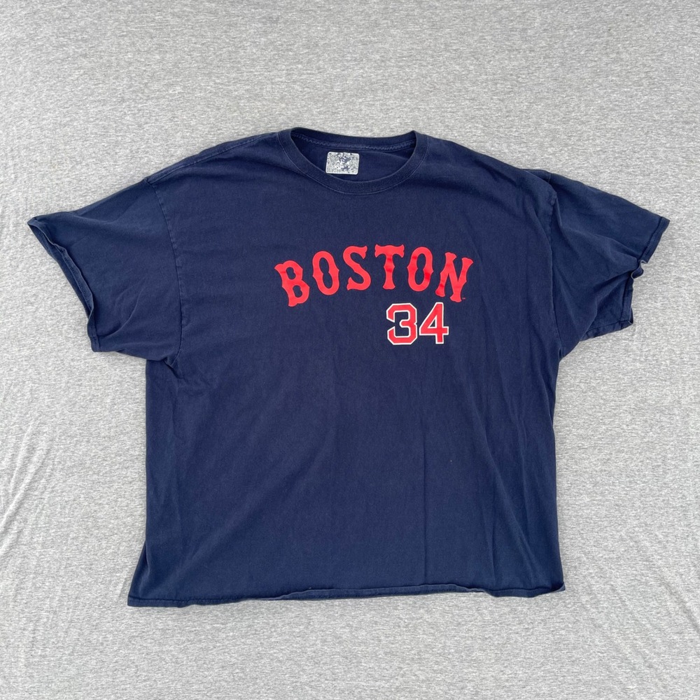 Boston Red Sox David Ortiz #34 T Shirt Mens 3XL Navy MLB Big Papi Baseball